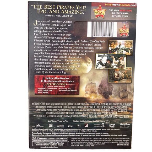 Pirates Of The Caribbean 4 Movies Stranger Tides Chest Black Pearl Worlds End - Picture 6 of 8